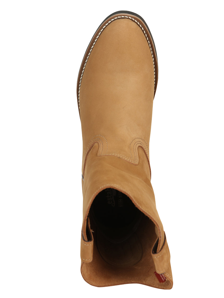 Establo Men's Work Boot - Leather Nobuck - Cinnamon 303