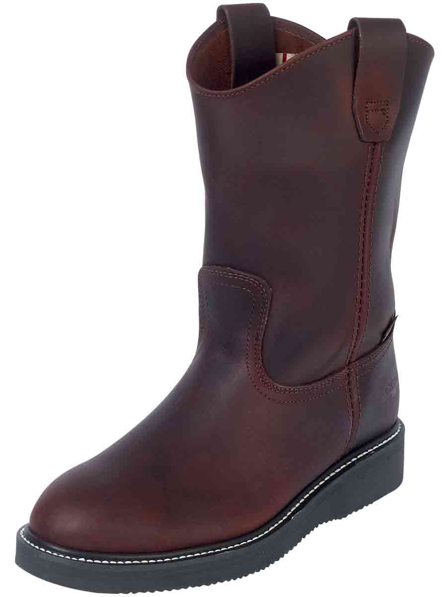 Establo Men’s Work Boot Grasso Leather
 - Vino 24962