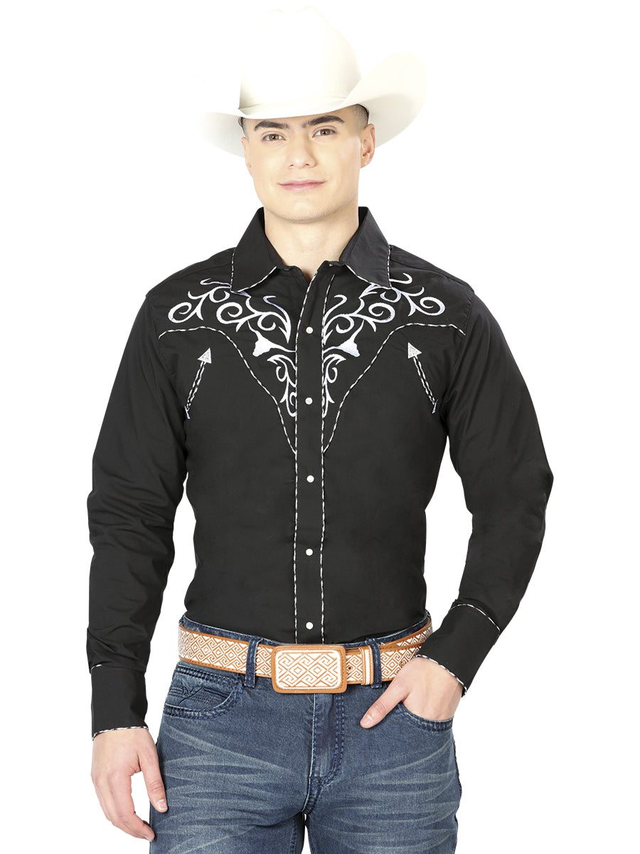 El General Brown/Sand Casual Long-Sleeve Shirt 44734 main image 0