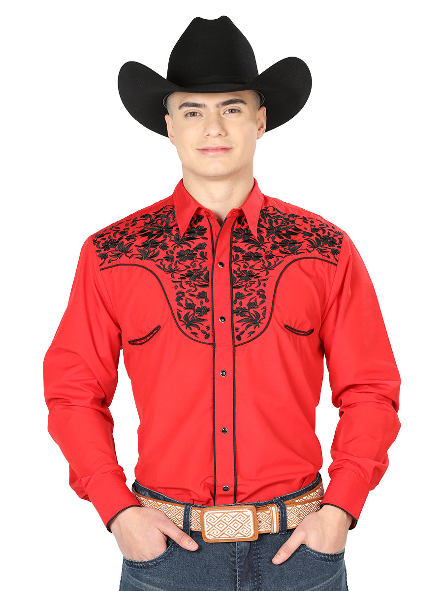 El Señor de los Cielos Embroidery Shirt White/Black 43300 main image 1