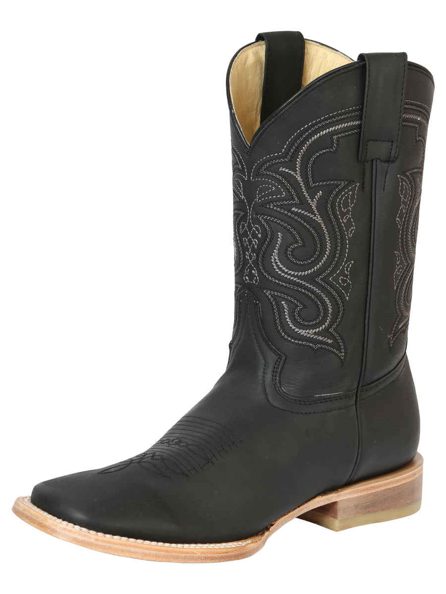 El General Men's Rodeo Boots - Nobuck Camel 45568 main image 1