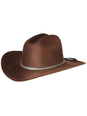 El General Suede Western Kids Hat Dark Brown 44246