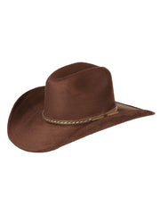 El General Suede Western Hat Dark Brown 44260