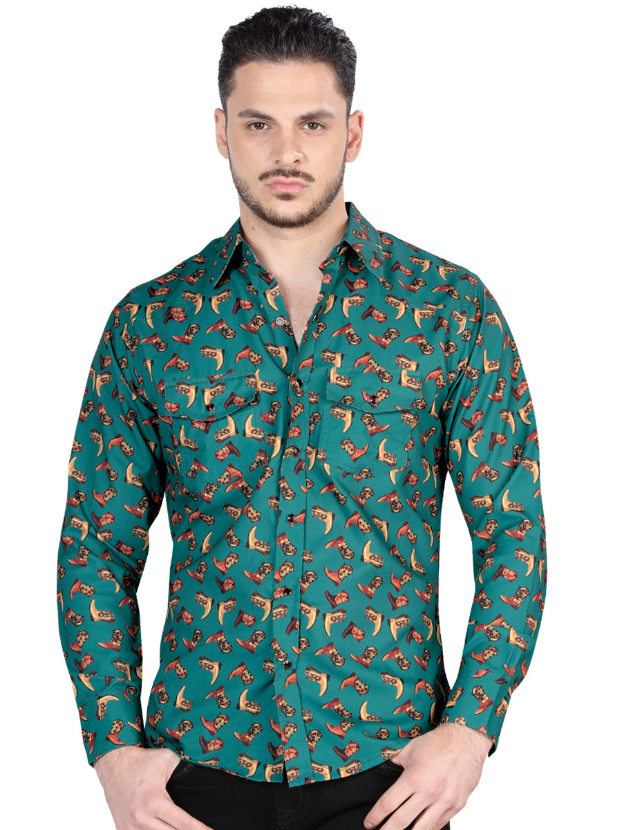 El General Red Casual Long-Sleeve Shirt 44597 main image 1