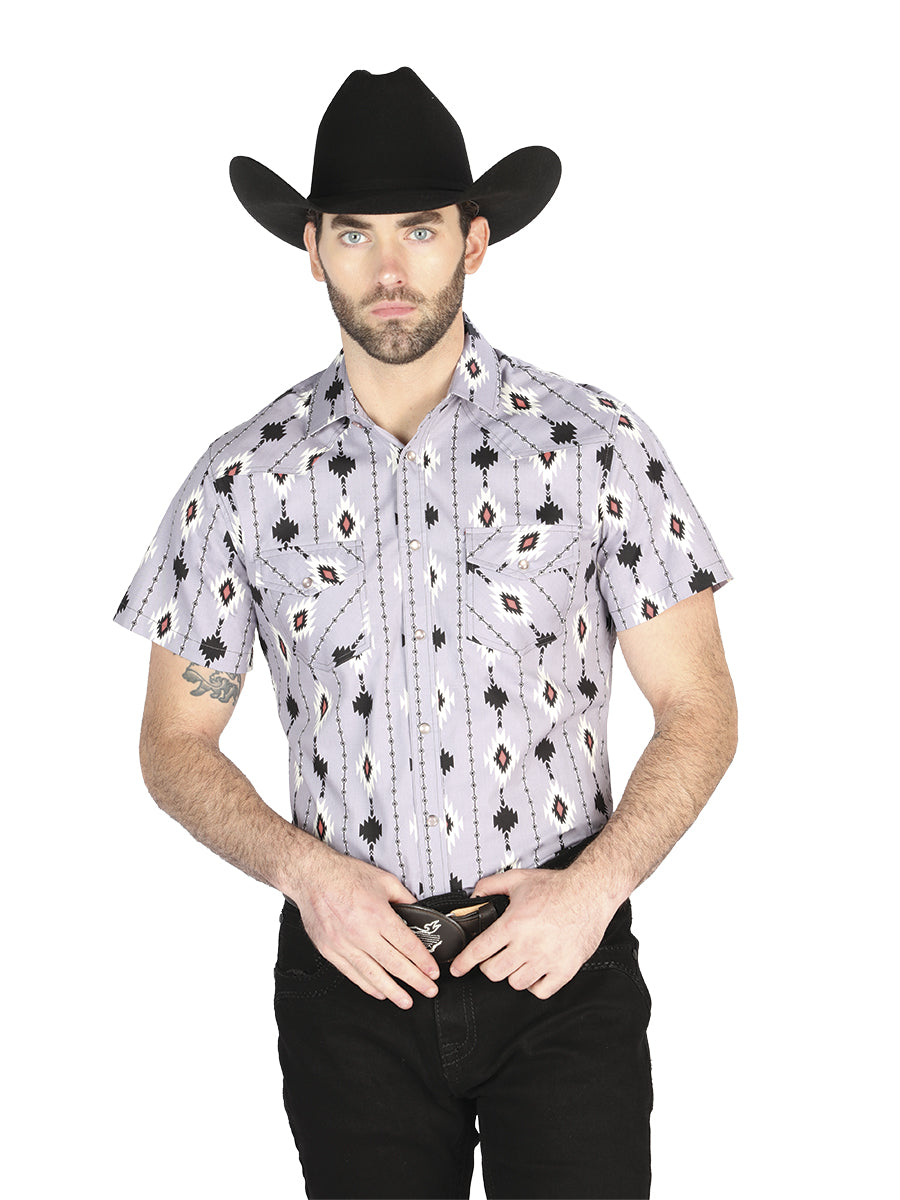 El General Western Shirt Gray 44461 El General Western Wear