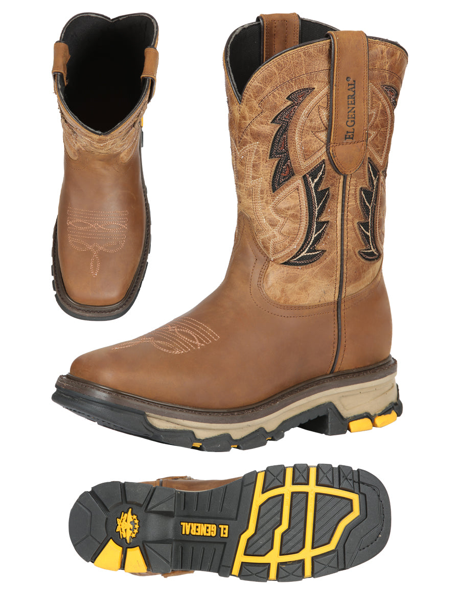 El General Rodeo Work Boot - Crazy Dark Brown 51275 main image 1