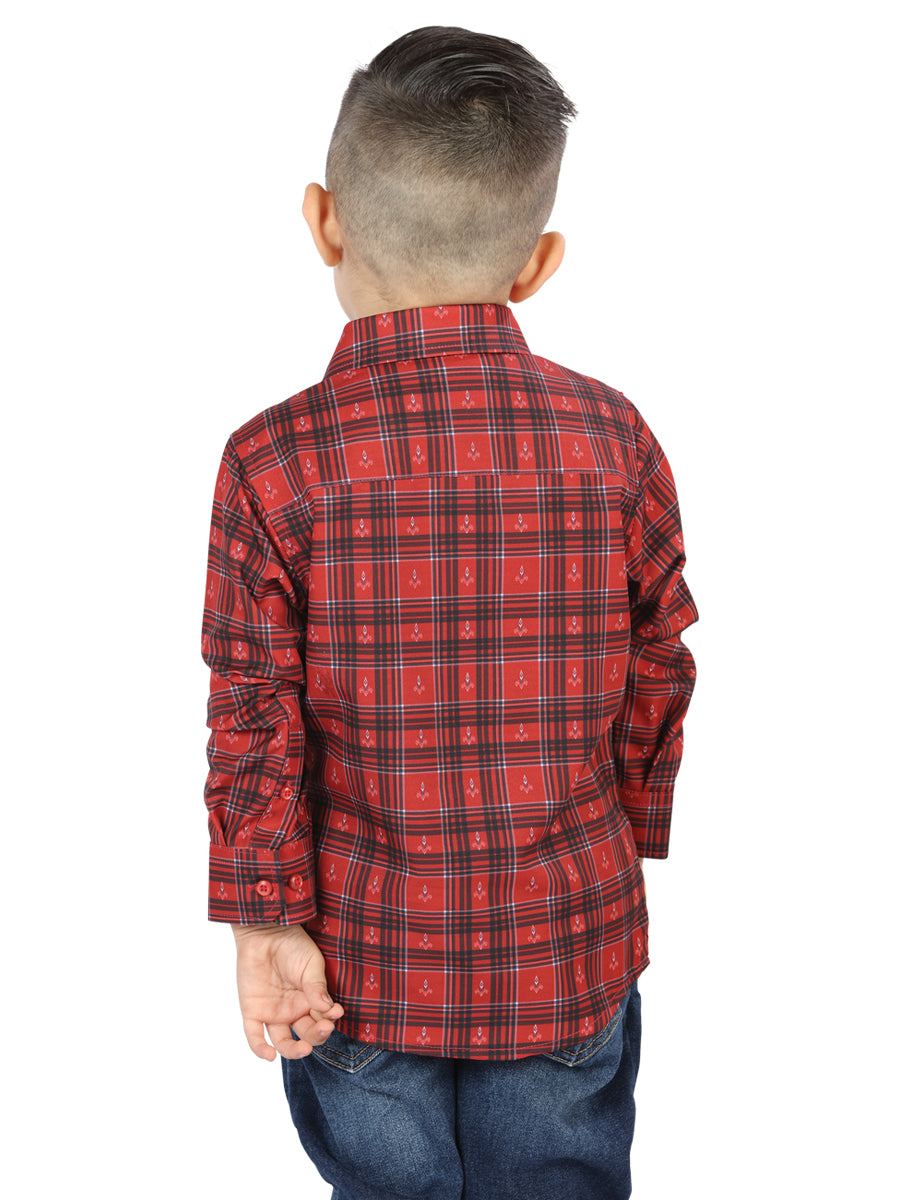 El General Red Casual Long-Sleeve Shirt 44739