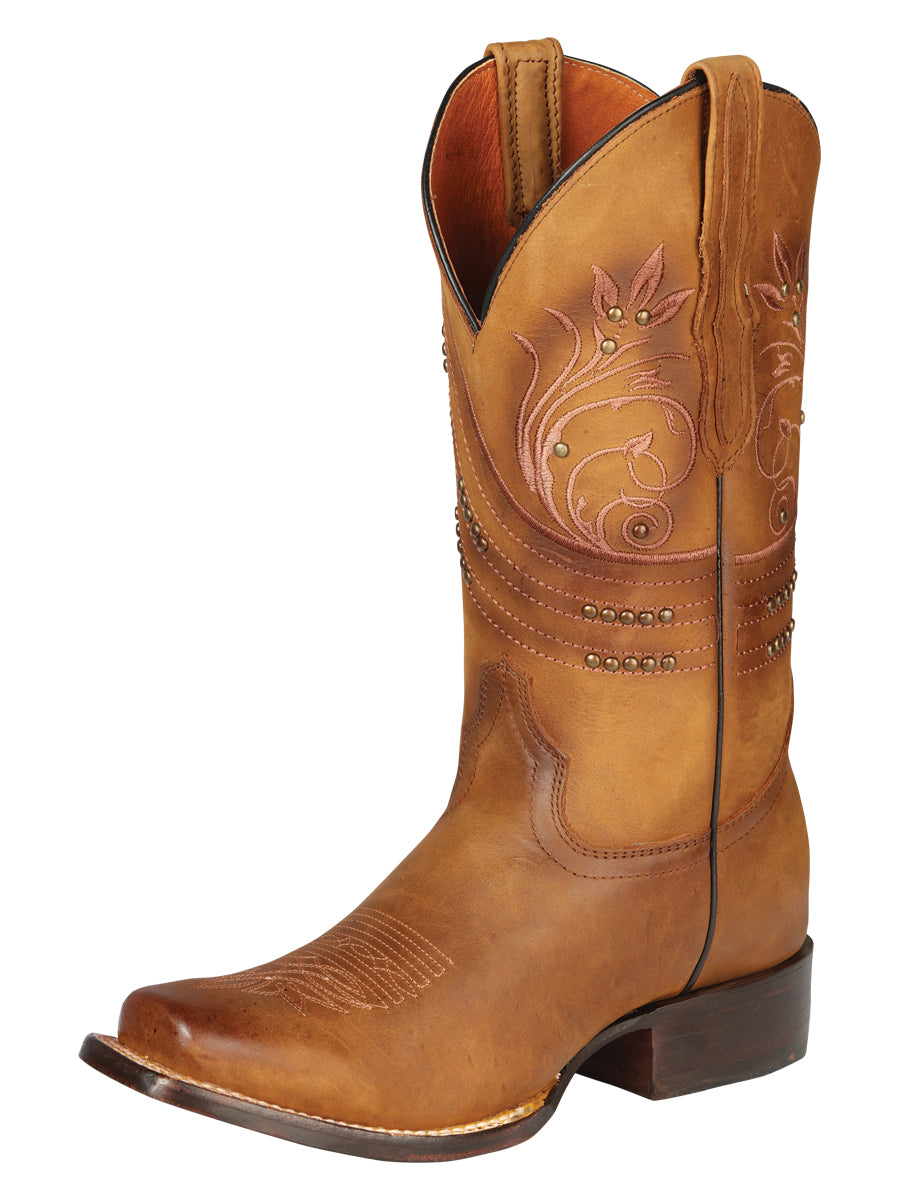 El General Women’s Rodeo Boots - Nubuck Leather - Camel

  44849 main image 1
