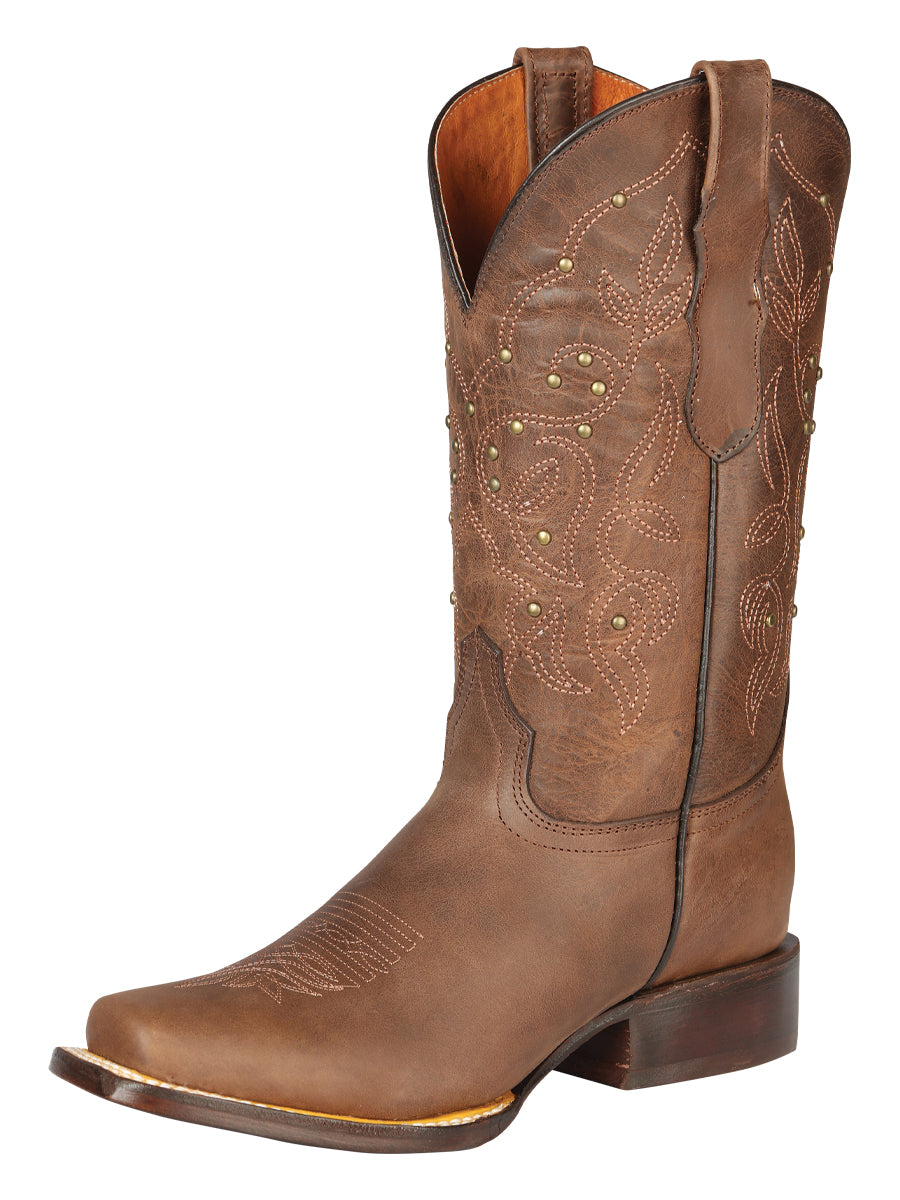 Men's Rodeo Boots - El General Pull-Up Leather - Tabacco 45174 main image 1
