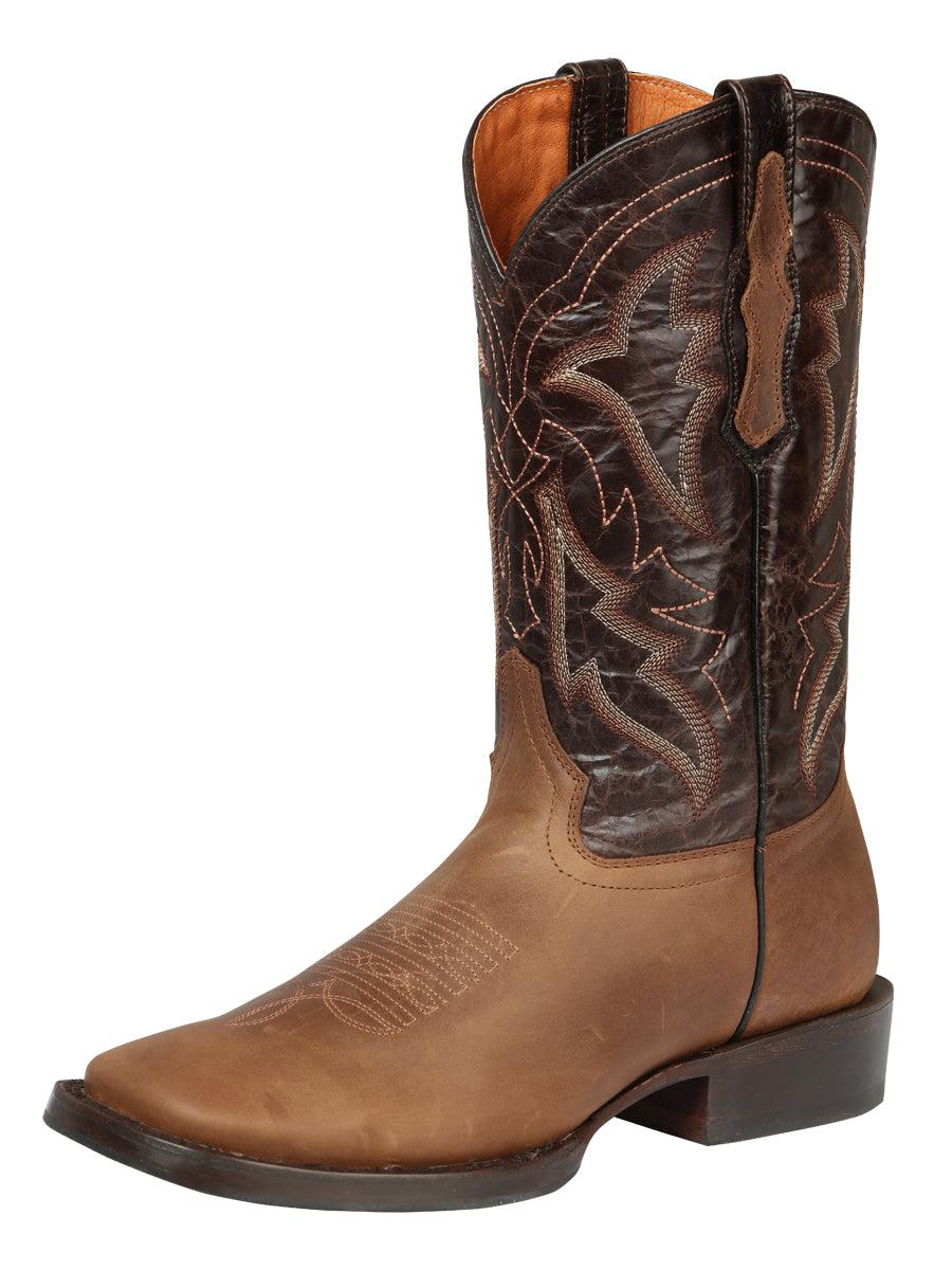 Men's Rodeo Boots - El General Pull-Up Leather - Tabacco 45174 main image 0