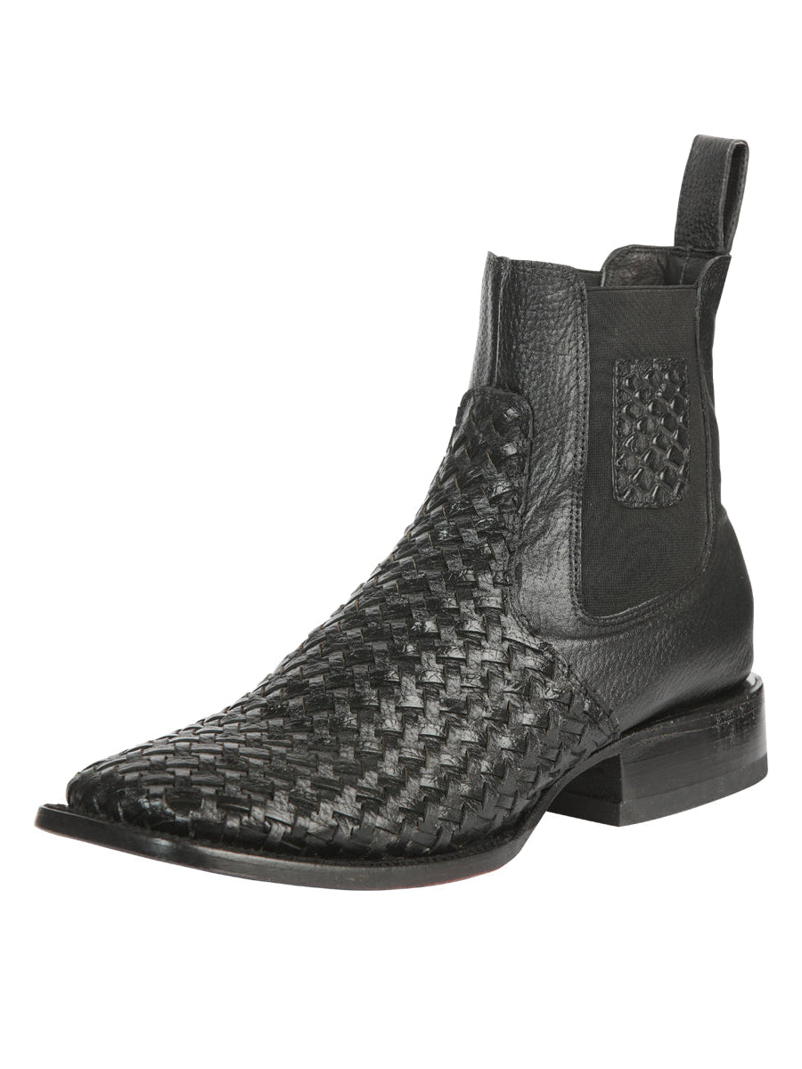 El General Men’s Python Imitation Rodeo Boots - Brown 45095 main image 0