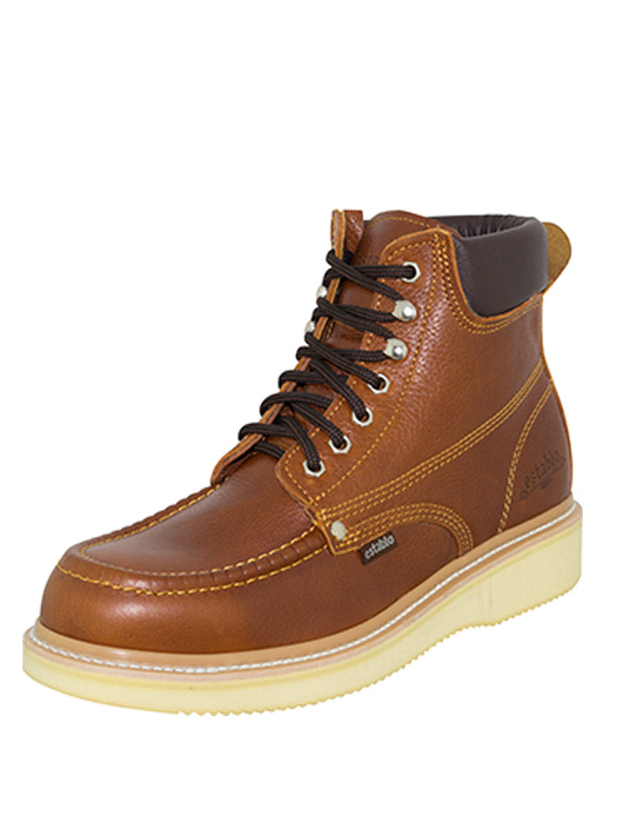 Establo Men’s Work Boot - Grizzly Honey Lace-Up 45428