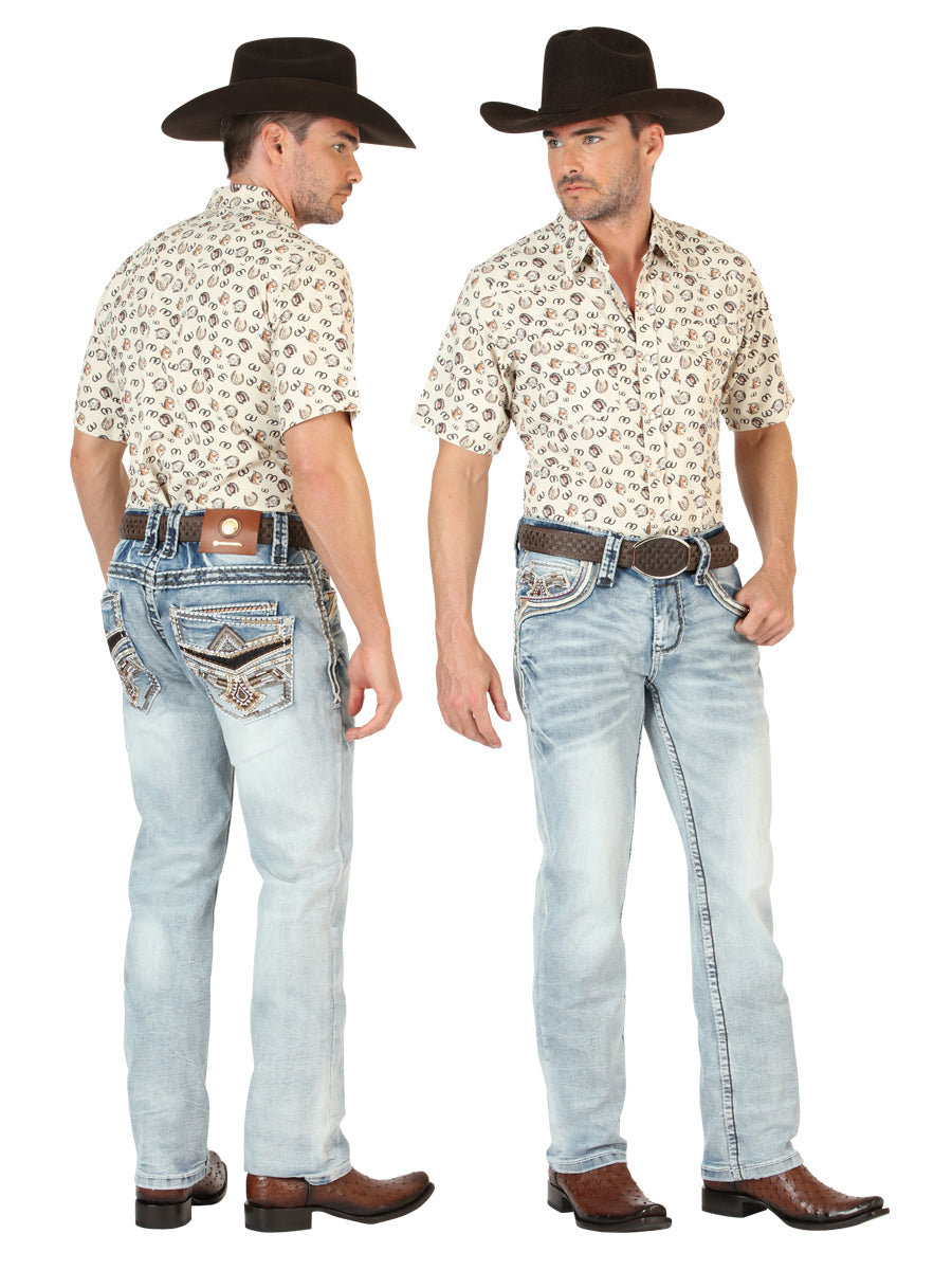 Centenario Men's Premium Denim Boot Cut Pants
