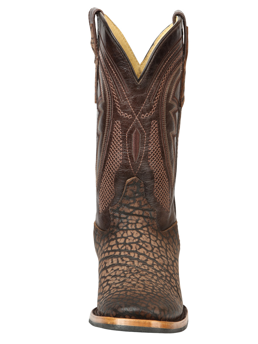 Men’s El General Rodeo Boot - Imitation Bull Neck Sand 45667