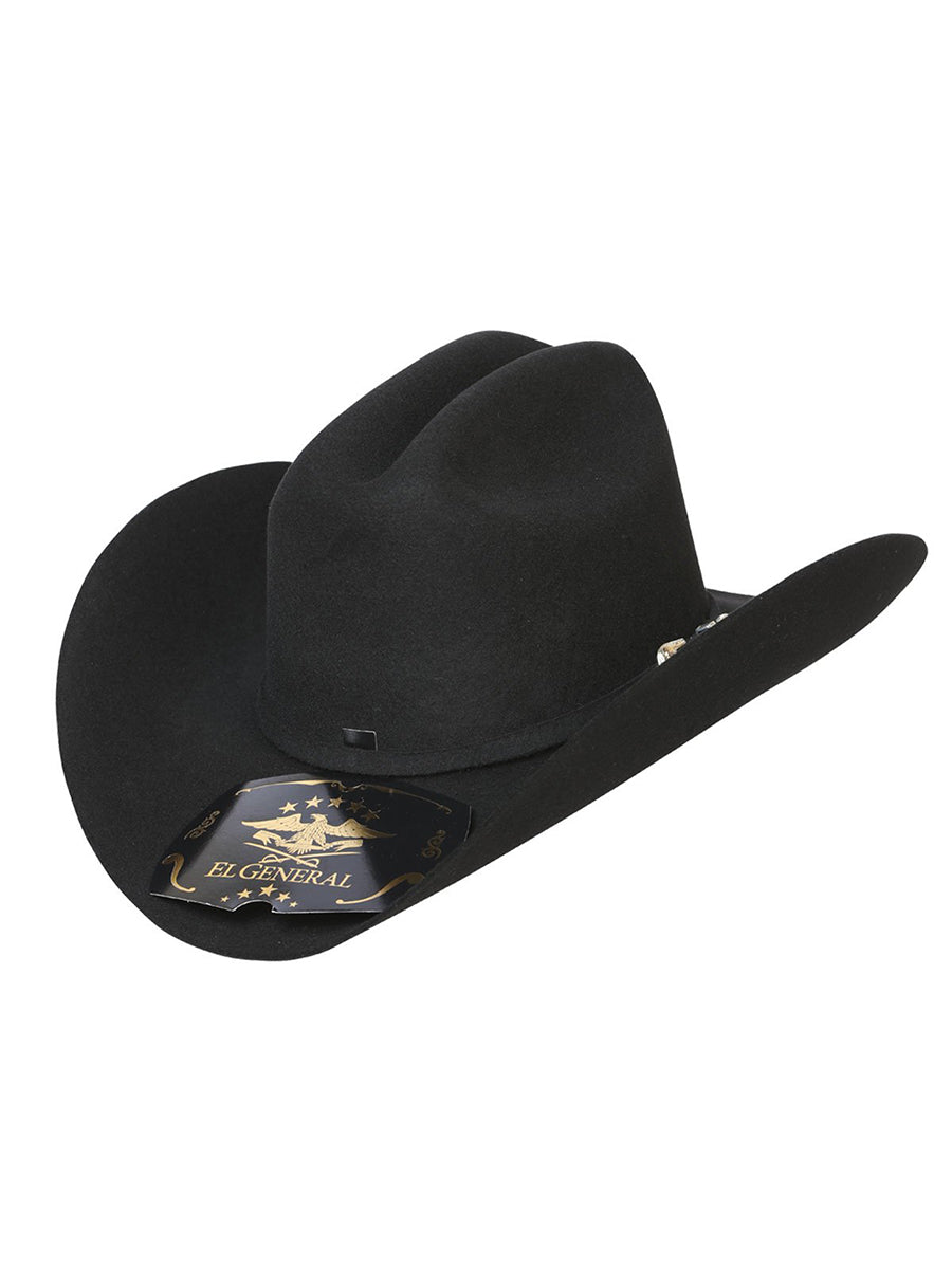 El General 50X Limited Edition Wool Cowboy Hat Black 121933 El
