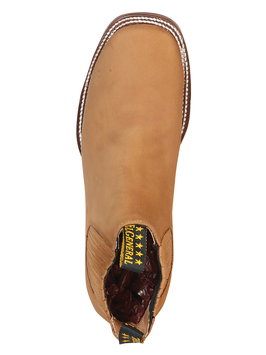 El General Square Toe Ankle Boot -  Vintage Gold 126193