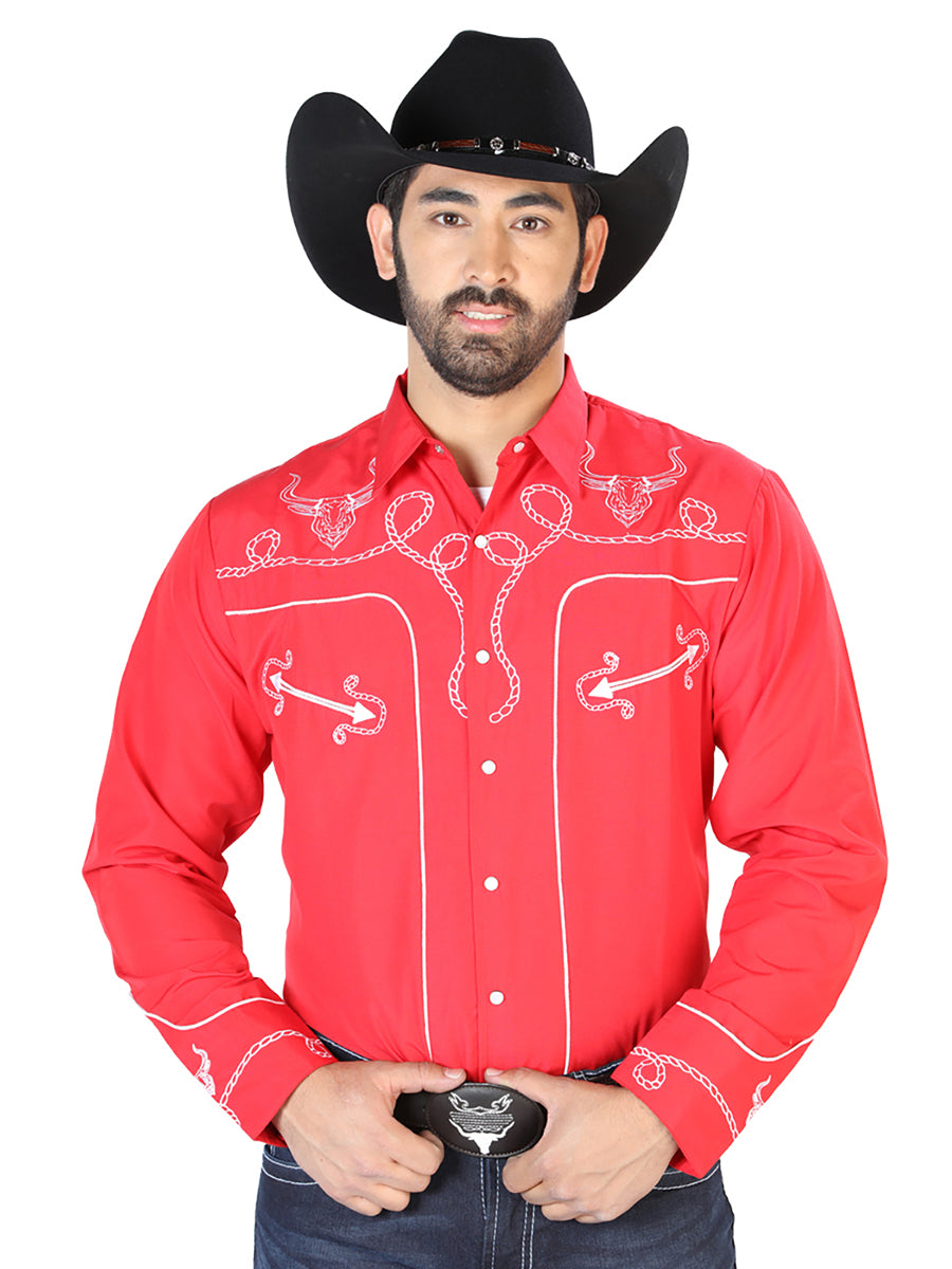 El Señor de los Cielos Embroidery Shirt White/Black 44188 main image 0