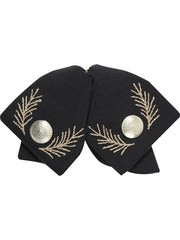 Adult 
Mexican Charro Bow Tie 100% Polyester Black/Gold 601107