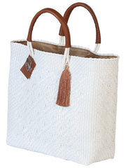 Artisanal Handbag 100% Polyethylene White 602122