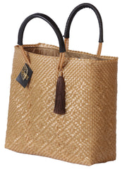 Artisanal Handbag 100% Polyethylene Brown 602124