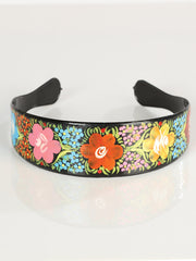 Artisanal Hand-Painted Headband Plastic Multicolor 602936