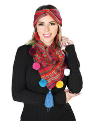 Scarf and Headband Set 100% Polyester Red 603815