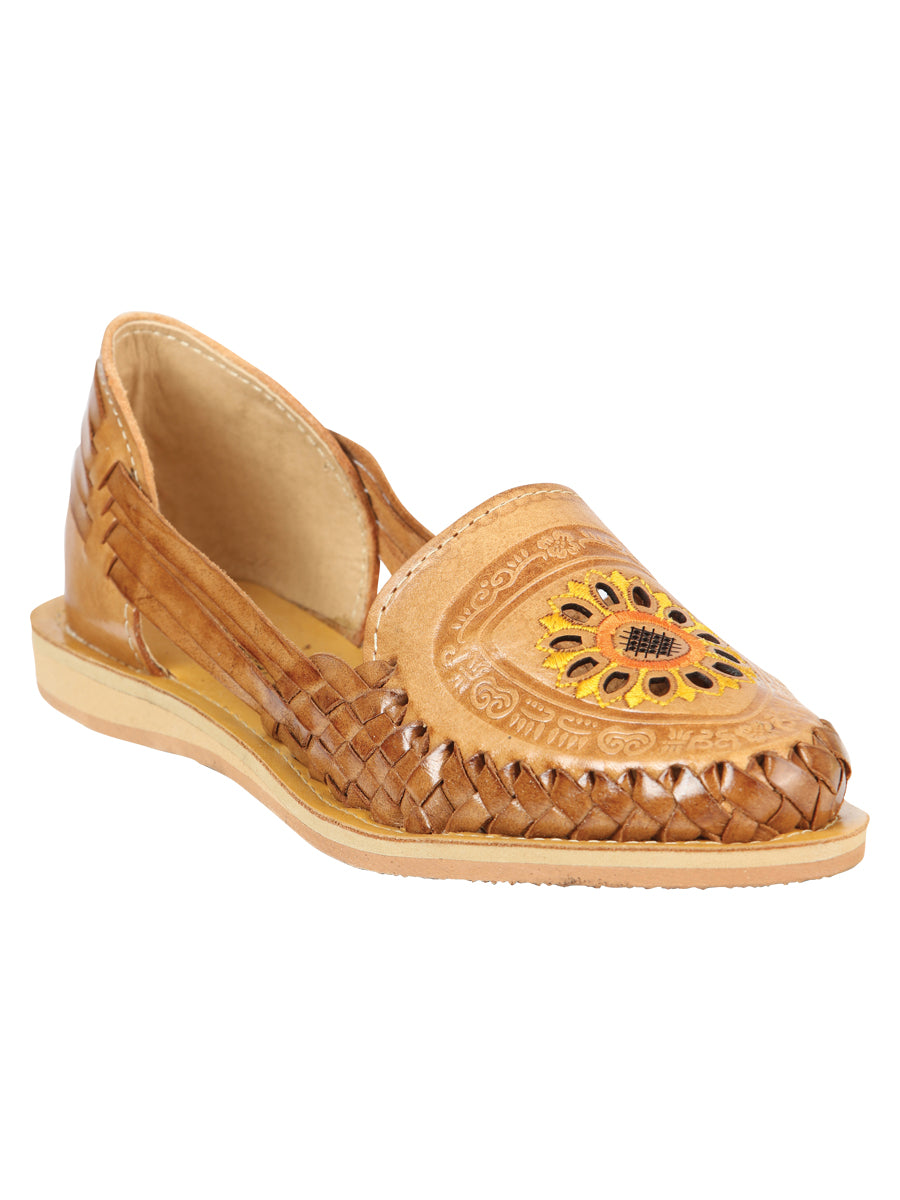 Mexican Artisanal Sandals Leather Brown 603317