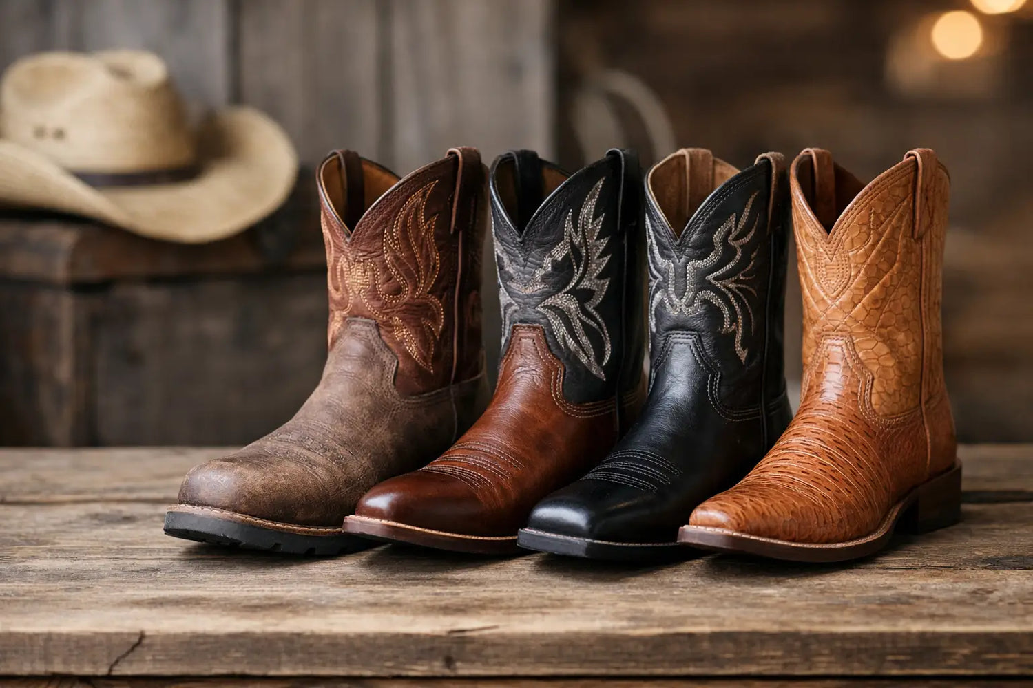 Cowboy Boot Toe Types for Work and Style