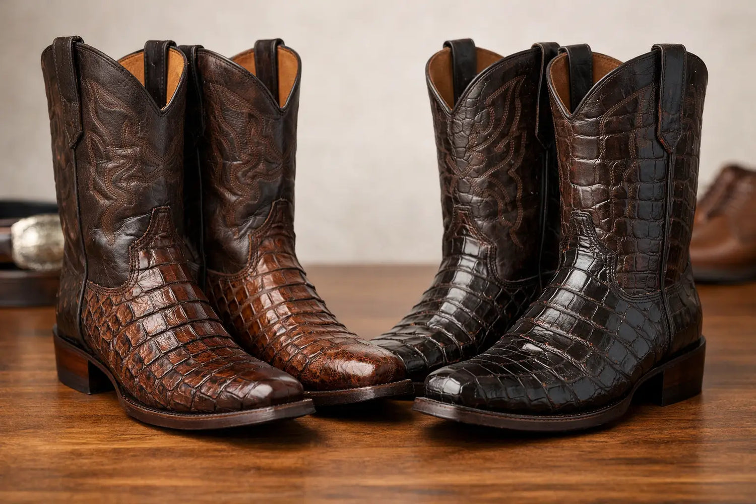 Caiman Boots vs Crocodile Boots Compared