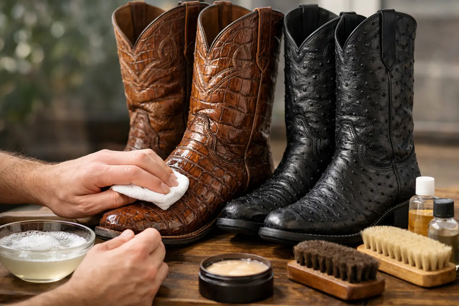 How to Clean Exotic Boots Without Ruining Them