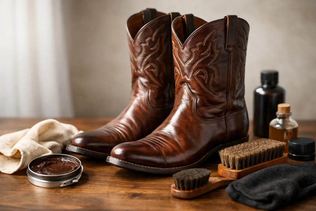 How to Polish Cowboy Boots Without Ruining Leather