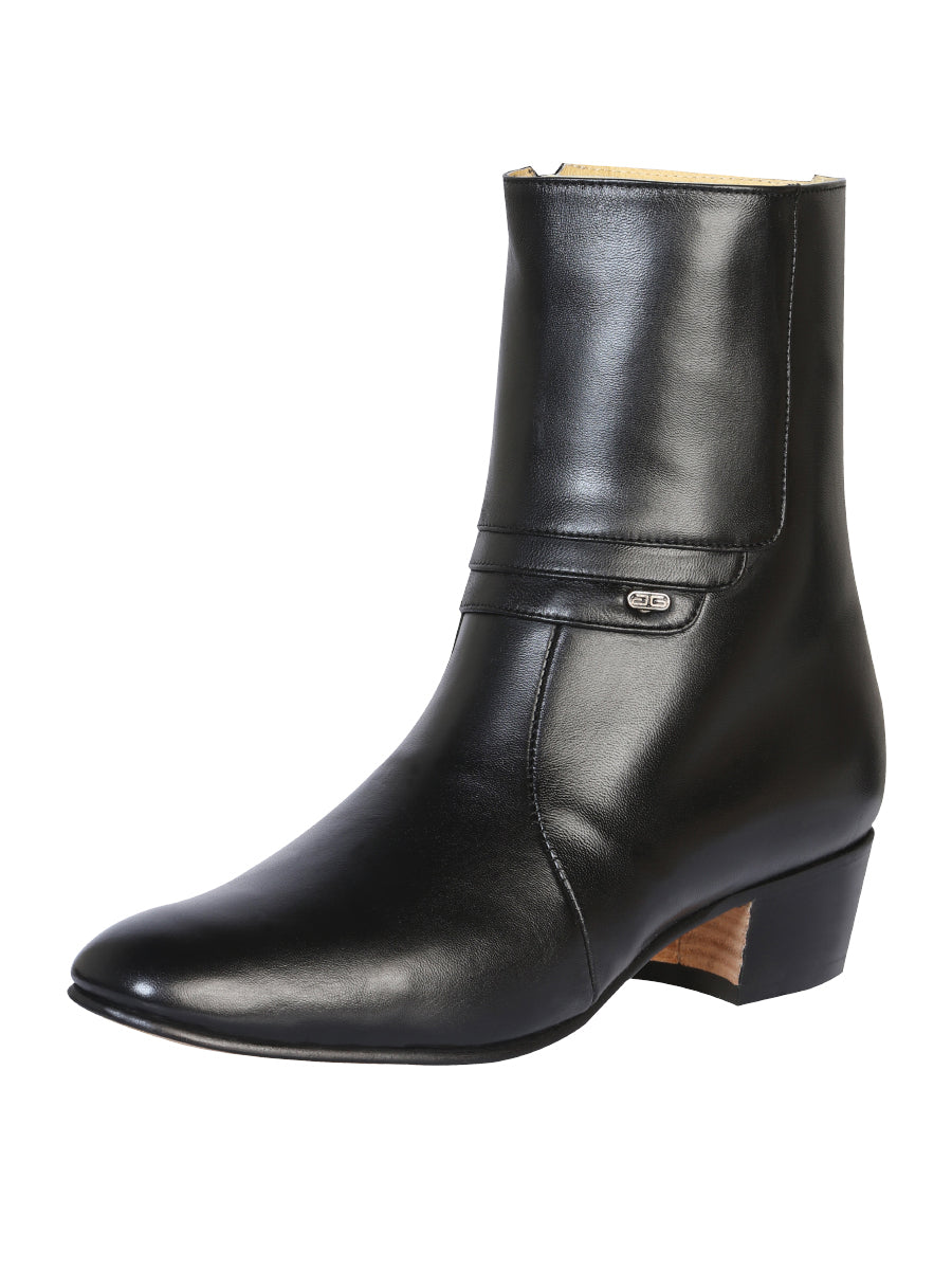 El Besserro Men's Dress Boot- Black Leather 199
