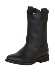 Establo Men's Work Boot - Leather Grasso -  Black 311