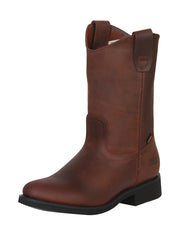 ESTABLO Men's Leather Work Boot - Made in Mexico - Grasso Brown 315