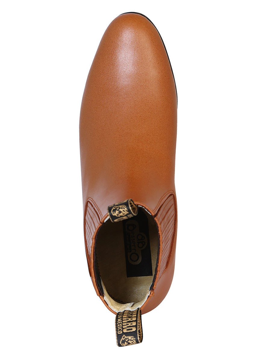 El Besserro Men's Charro Ankle Boots - Brandy 1910