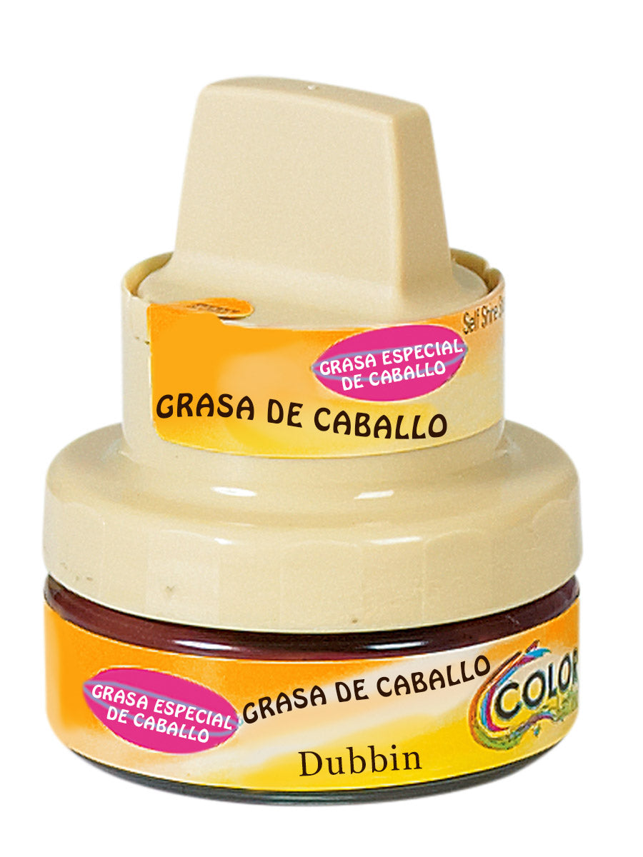 Grasa de Caballo Dubbin Leather Cleaner Ointment with Sponge Applicator 19776