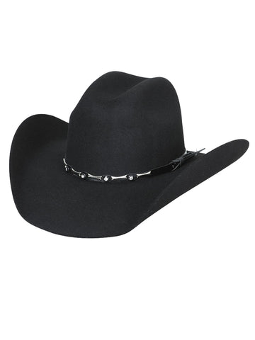 El General 50X Premium Wool Cowboy Hat Made in Mexico – Style "Toro" Black – 23075