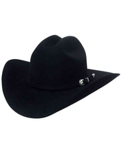 El General Cowboy Hat - Premium Wool/Rabbit Fur Blend - Black 25649