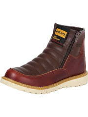 Procliff Pull Up Work Boot- Wine 35205