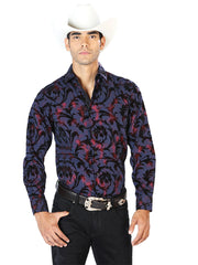 Navy Casual Long Sleeve  Shirt 43584