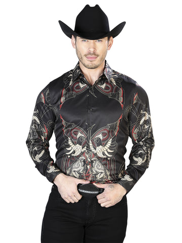 Black Casual Long Sleeve Shirt 43669