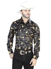 Black Casual Long Sleeve Shirt 44087