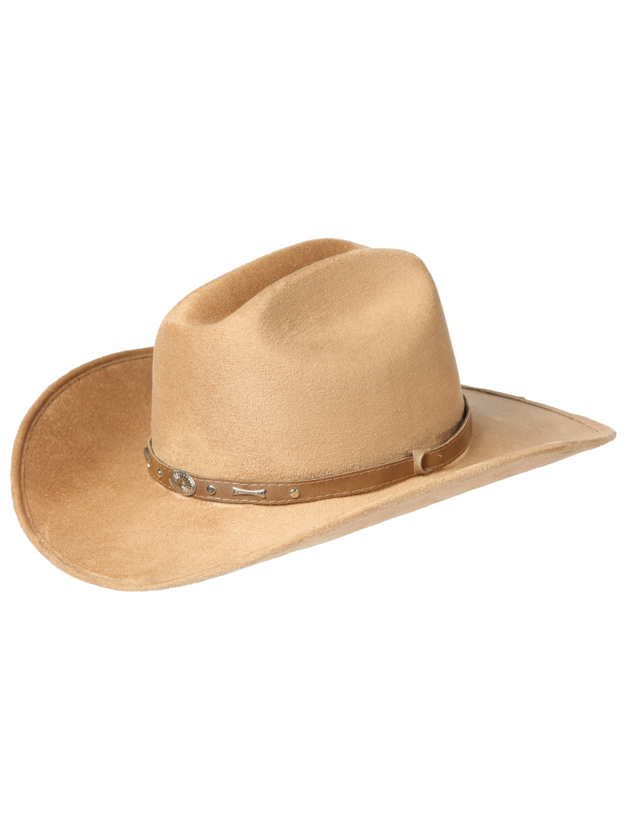 El General Kids Unisex Suede Western Cowboy Hat - Camel 44245