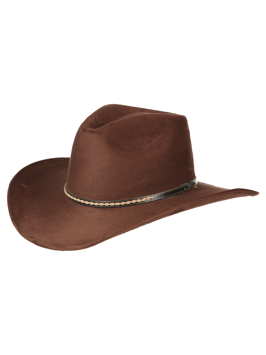 El General Adult Unisex Suede Western Cowboy Hat - Dark Brown 44250