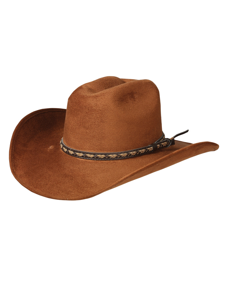 El General Adult Unisex Suede Western Cowboy Hat - Brown 44267