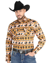 El General  -  Casual Long-Sleeve Shirt  - Taupe 44477