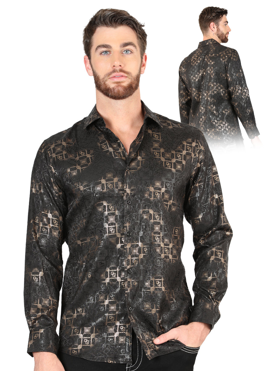 El General Black Casual Long-Sleeve Shirt 44574