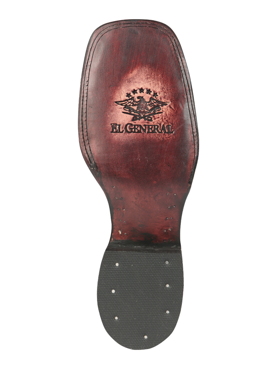 El General Men’s Python Imitation Black Ankle Boots 45091