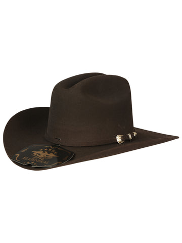 El General 50X Premium Wool Cowboy Hat - "Sinaloa" Chocolate 45250