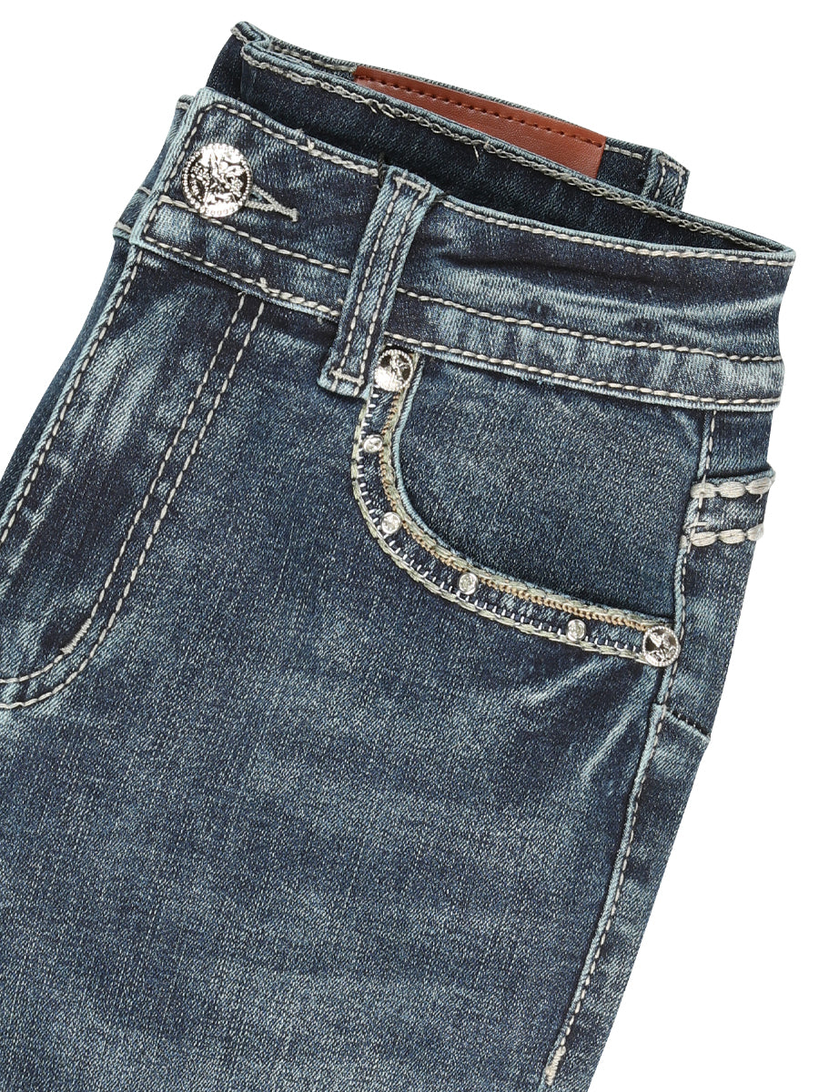 Centenario Hip-Up Bootcut Denim Jeans - Dark Blue 45321
